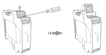 SWP9067信号隔离器端子拆卸方法