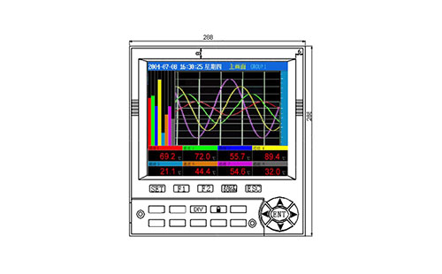 SWP-TSR200 中长图彩色无纸记录仪