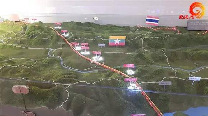 缅甸境内的中缅油气管道线路图
