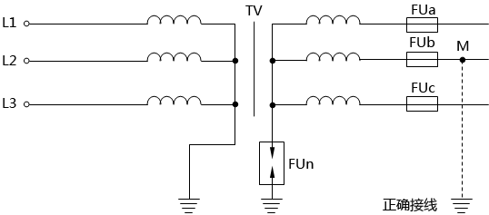 10kV电压互感器的接线