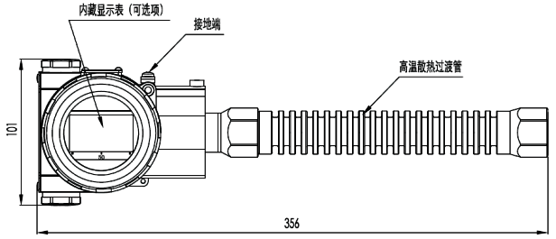 单晶硅表压变送器高温散热接口 单晶硅表压变送器高温散热接口