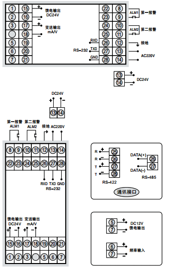 SWP-RP-C80频率/转速表接线图