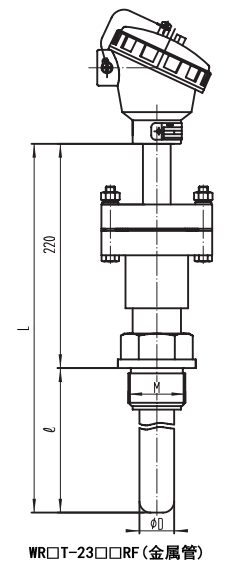 固定螺纹金属管热风炉热电偶结构尺寸