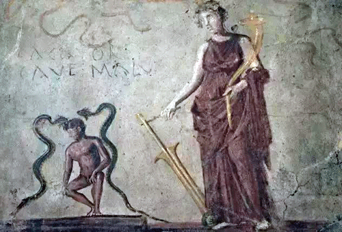 古罗马厕所的墙上常被刻满驱魔咒语