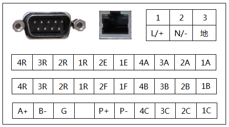 YR-ASR100接线端子示意图 YR-ASR100接线端子示意图