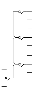 链式接线(适用于多层建筑照明配电箱)