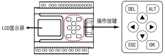 简易PLC中文一体机有8个按钮