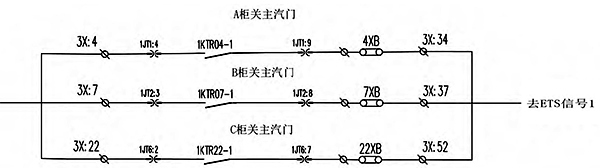 修改前发变组电跳机逻辑图