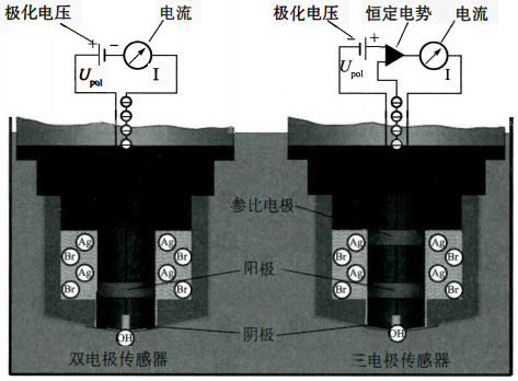 安培法溶解氧传感器系统测量原理