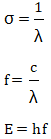 波长、波数、频率、光子能量之间的关系