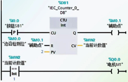 使用计数器实现PLC一键启停编程