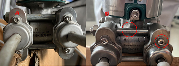 真假EJA118E正负压室细节对比 真假EJA118E正负压室细节对比